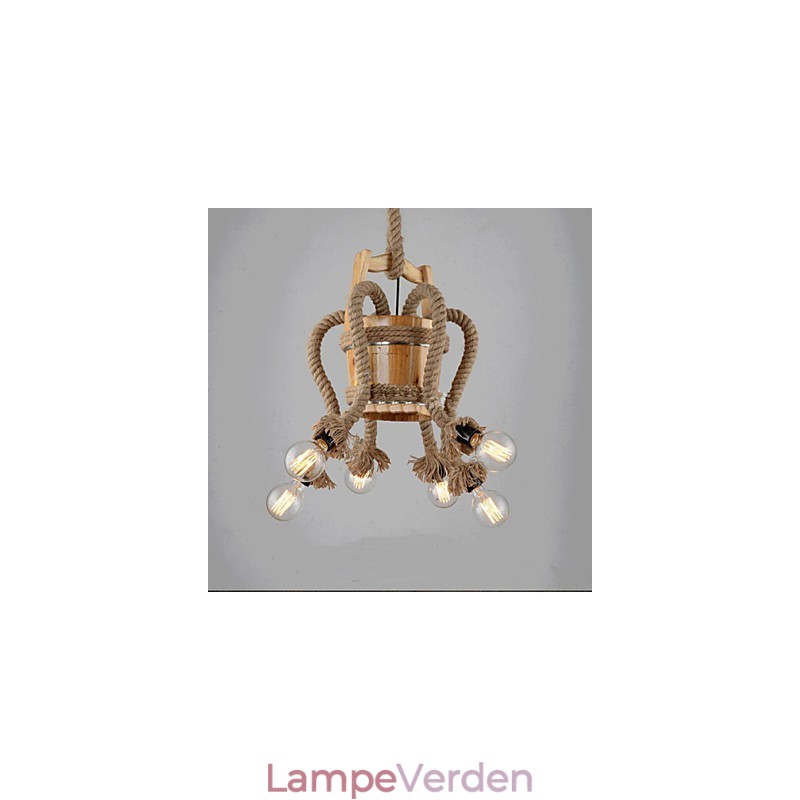 Træfad lysekrone kreativ lampe