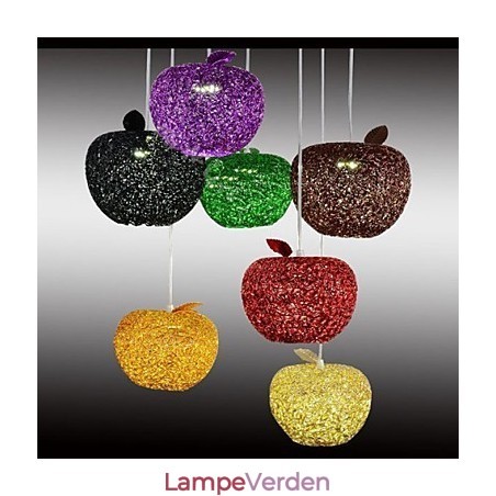 Vævet aluminiums lysekrone med syv hovedlampe æble Vævet aluminiums lysekrone med syv hovedlampe æble