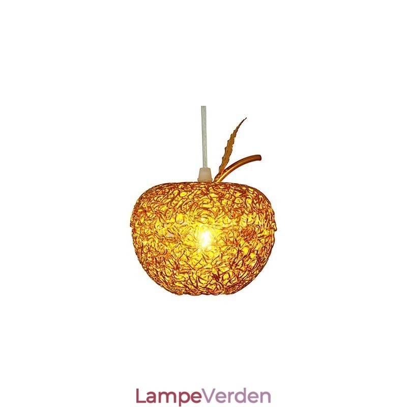 Vævet aluminiums lysekrone med syv hovedlampe æble