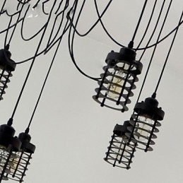 Vintage Edison Multiple Justerbar DIY Loftlampe Lys Pendel Belysning Lysekrone Moderne Chic Industriel Spisestue