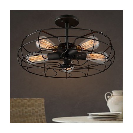 Loft Vintage Creative Lighting Lamper Amerikansk Country Style Minimalistisk Iron Industrial Fan Lysekrone Loft Vintage Creative Lighting Lamper Amerikansk Country Style Minimalistisk Iron Industrial Fan Lysekrone