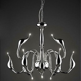 Moderne moderne stearinlys stil galvaniseret metal lysekrone