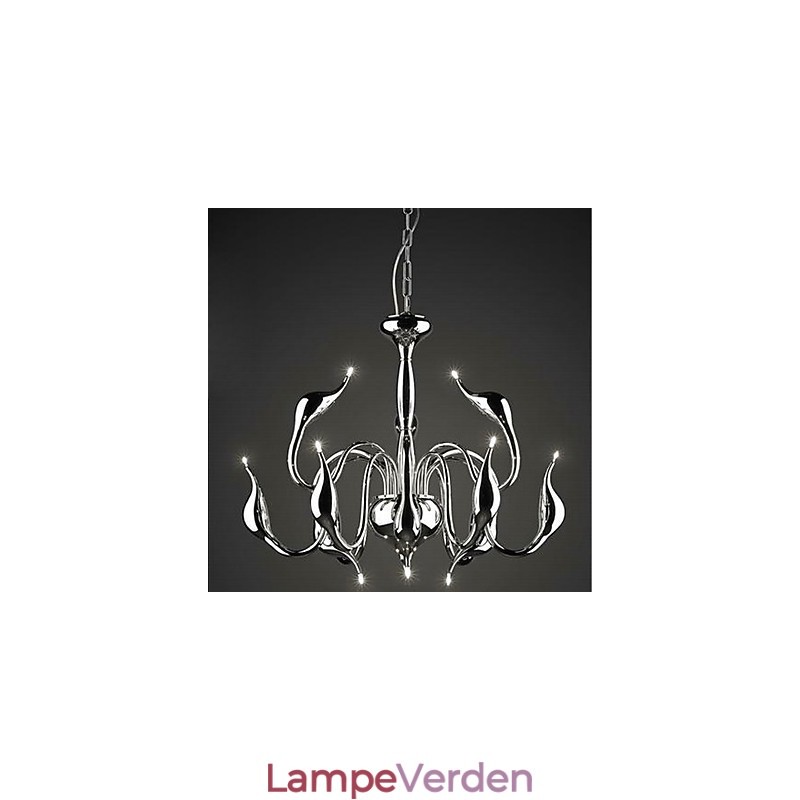 Moderne moderne stearinlys stil galvaniseret metal lysekrone