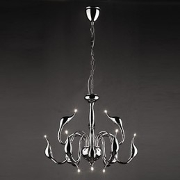 Moderne moderne stearinlys stil galvaniseret metal lysekrone
