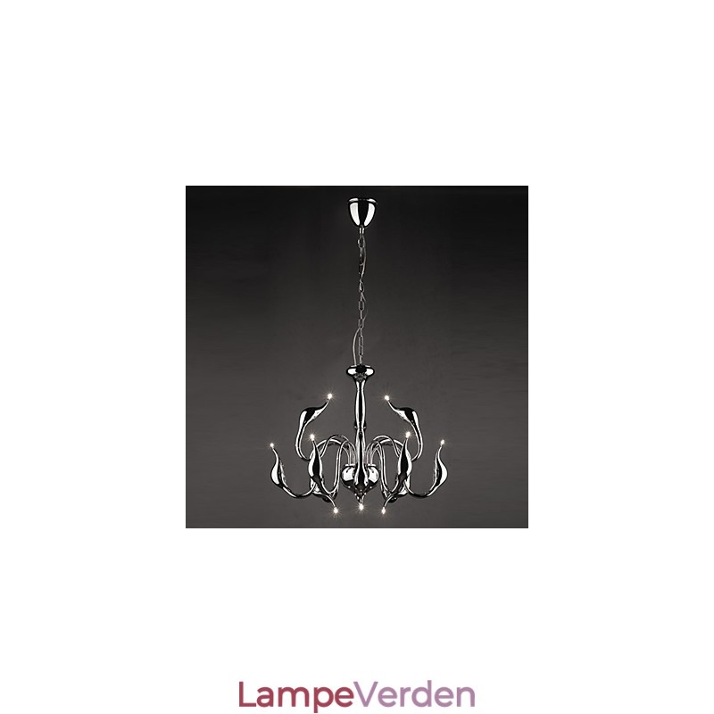 Moderne moderne stearinlys stil galvaniseret metal lysekrone