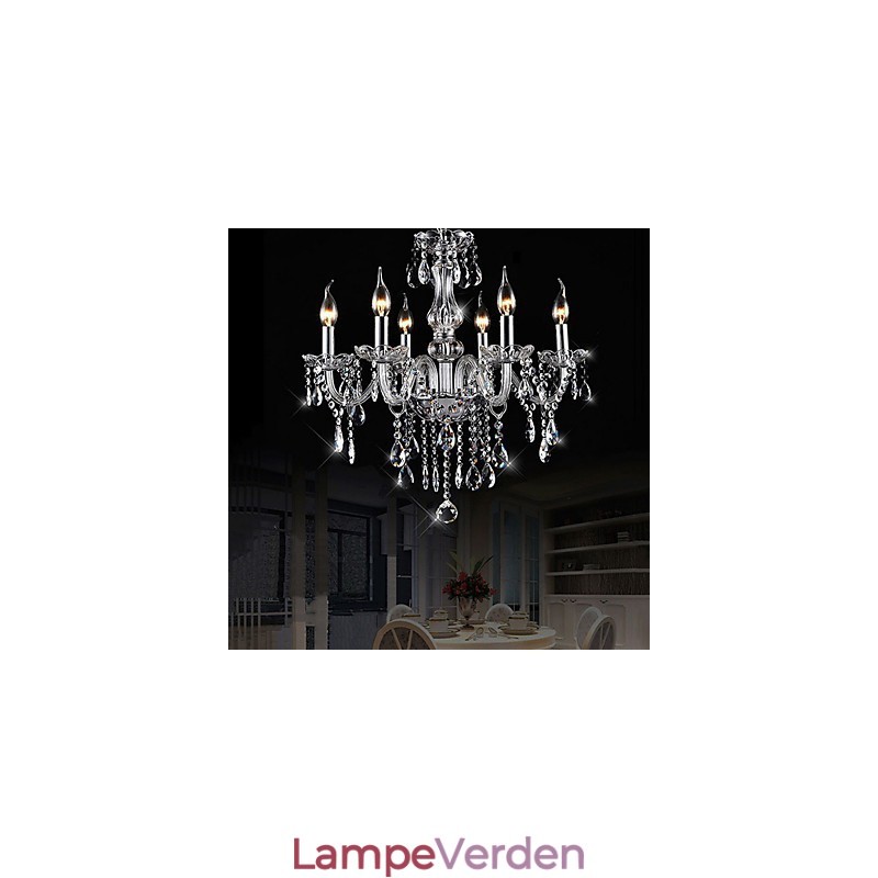 Traditionel klassisk vintage krystal galvaniseret krystal lysekrone