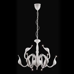 Moderne moderne stearinlys stil galvaniseret metal lysekrone