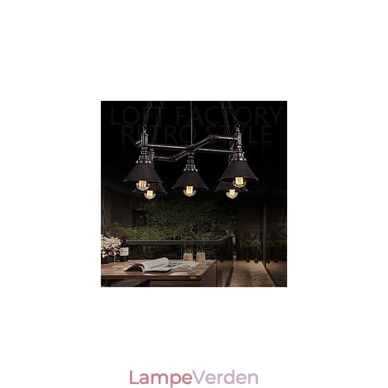 Retro Klassiske Metal Loftslamper Simple Pendel Lamper Cafe Pendel