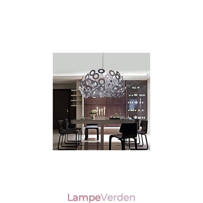 Moderne pendellampe i cirkel fremhævet lampeskærm