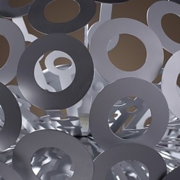 Moderne pendellampe i cirkel fremhævet lampeskærm