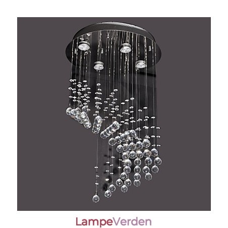 Moderne moderne krystal krom metal flush Mount Moderne moderne krystal krom metal flush Mount