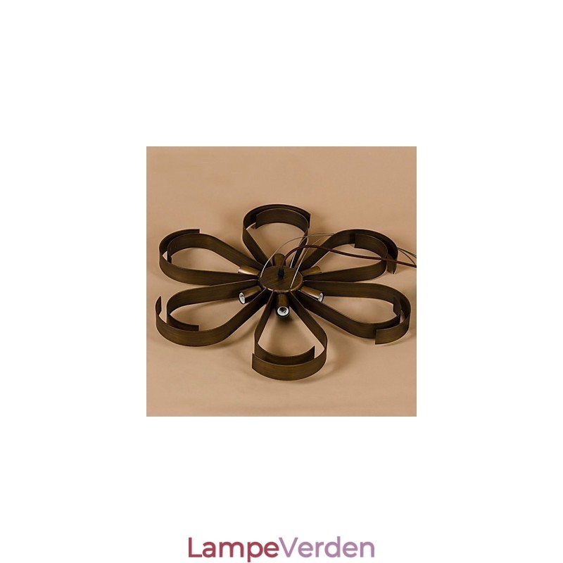 American Country Iron Industrial Wind blomst Pendel