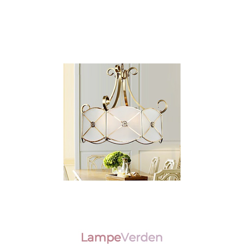 Moderne moderne dekorativt design kobber loftslampe familie