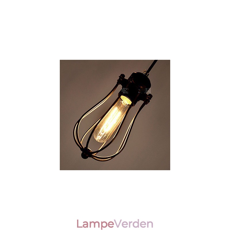 Vintage Edison Multiple Justerbar DIY Loftlampe Lys Pendel Belysning Lysekrone Moderne Chic Industriel Spisestue
