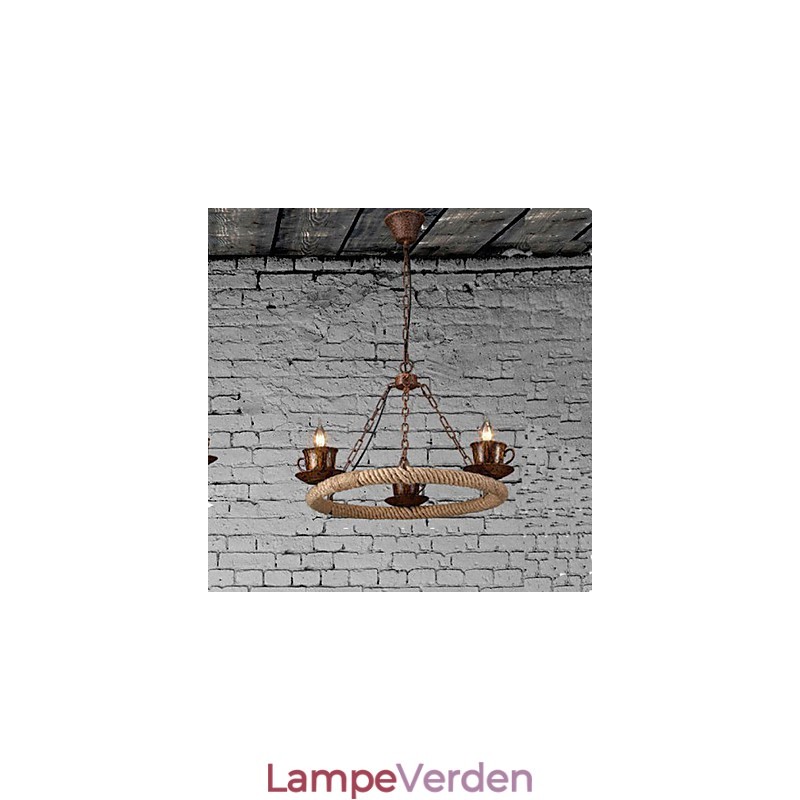 Keramisk industri Vindreb Lysekrone RetroLron Lysekrone Enkel3