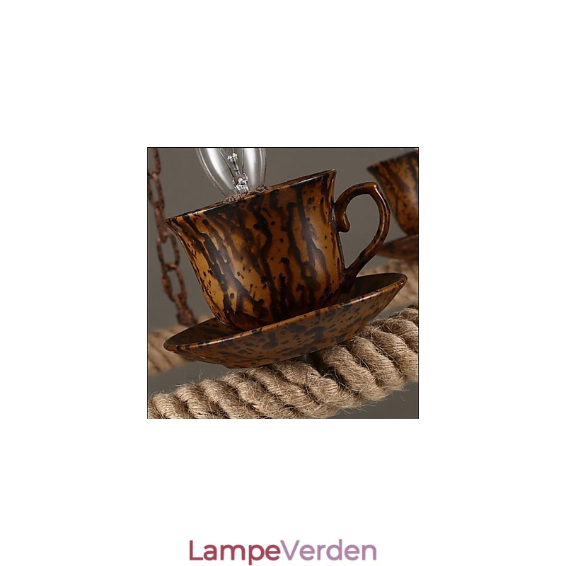 Keramisk industri Vindreb Lysekrone RetroLron Lysekrone Enkel3