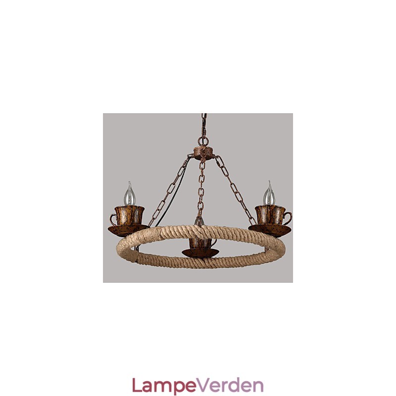 Keramisk industri Vindreb Lysekrone RetroLron Lysekrone Enkel3