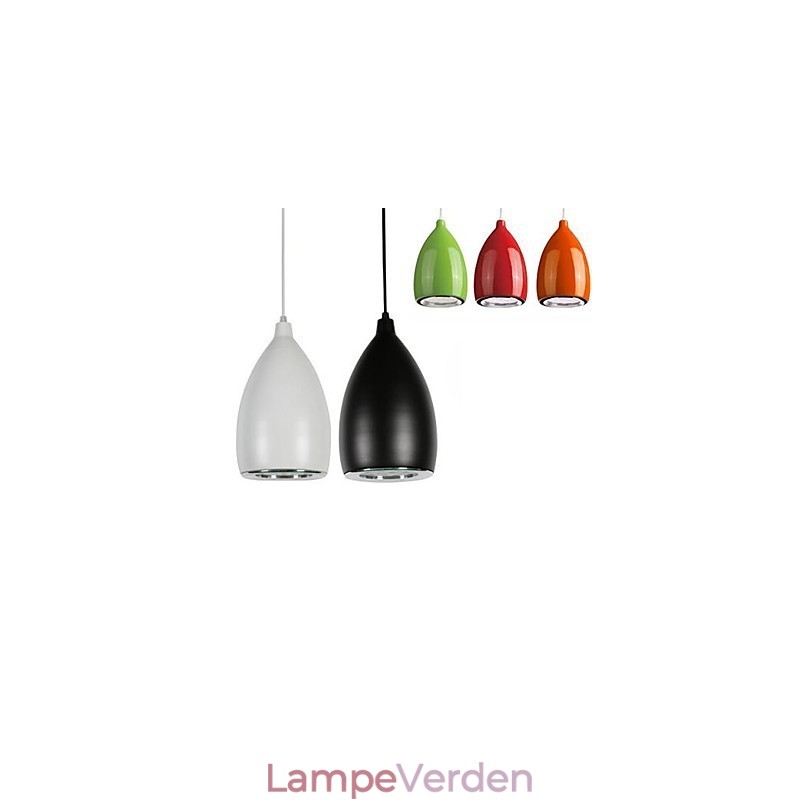 Moderne moderne Globe maleri Metal Pendel Light