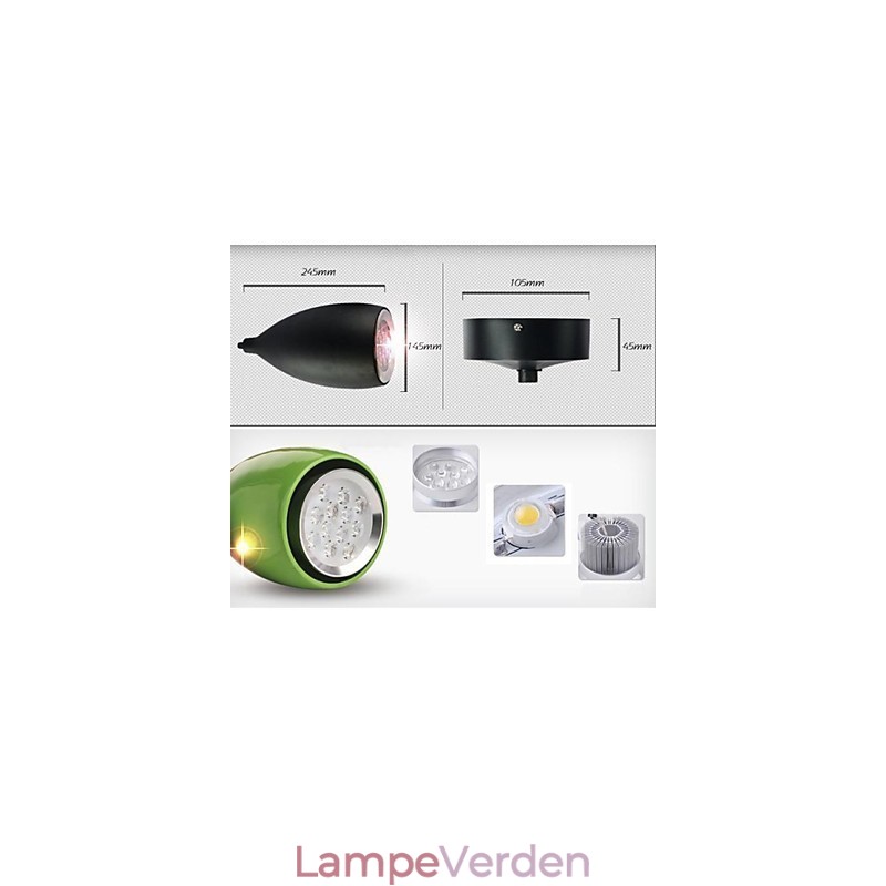 Moderne moderne Globe maleri Metal Pendel Light