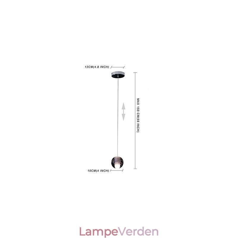 Pendel G4 Retroifit 3W Forkromet Krystal Modern Contemporary Pendel