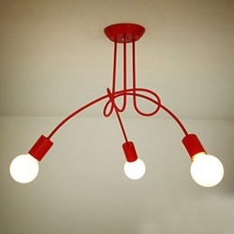 Moderne moderne maleri metal lysekrone