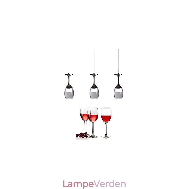 Pendellamper 3 lys lang bagplade Moderne moderne
