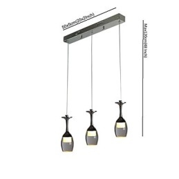 Pendellamper 3 lys lang bagplade Moderne moderne