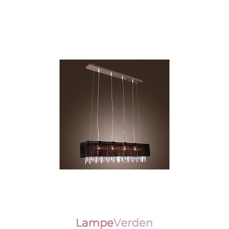 Moderne Contemporary Island Crystal Andre Metal Pendel Light