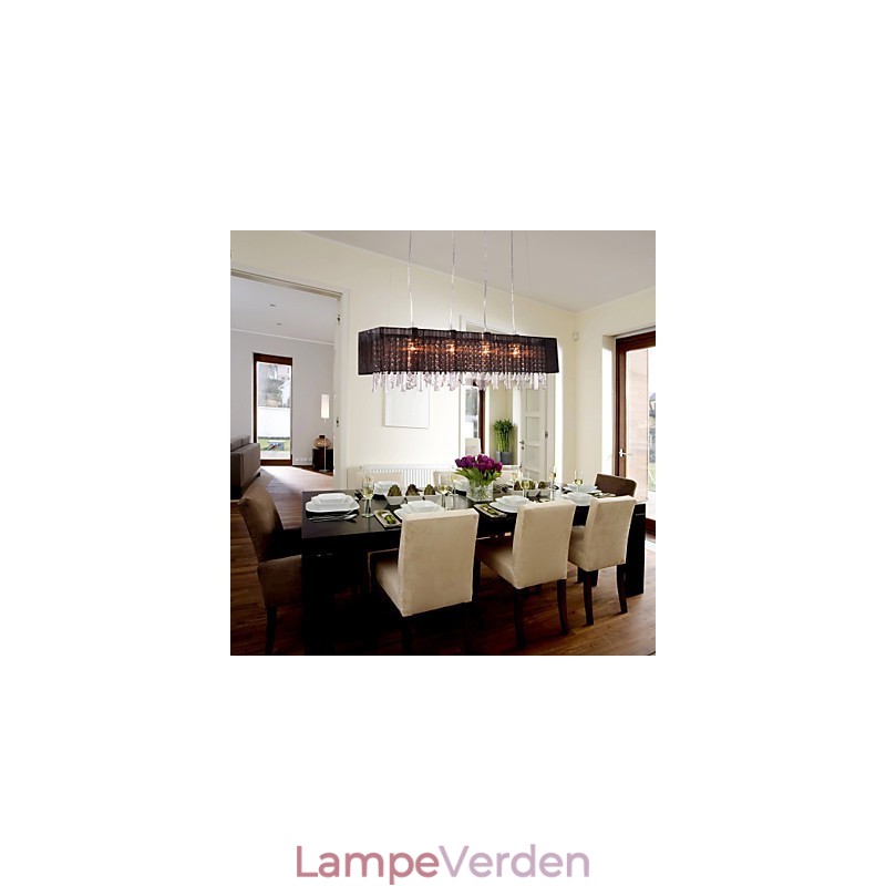 Moderne Contemporary Island Crystal Andre Metal Pendel Light