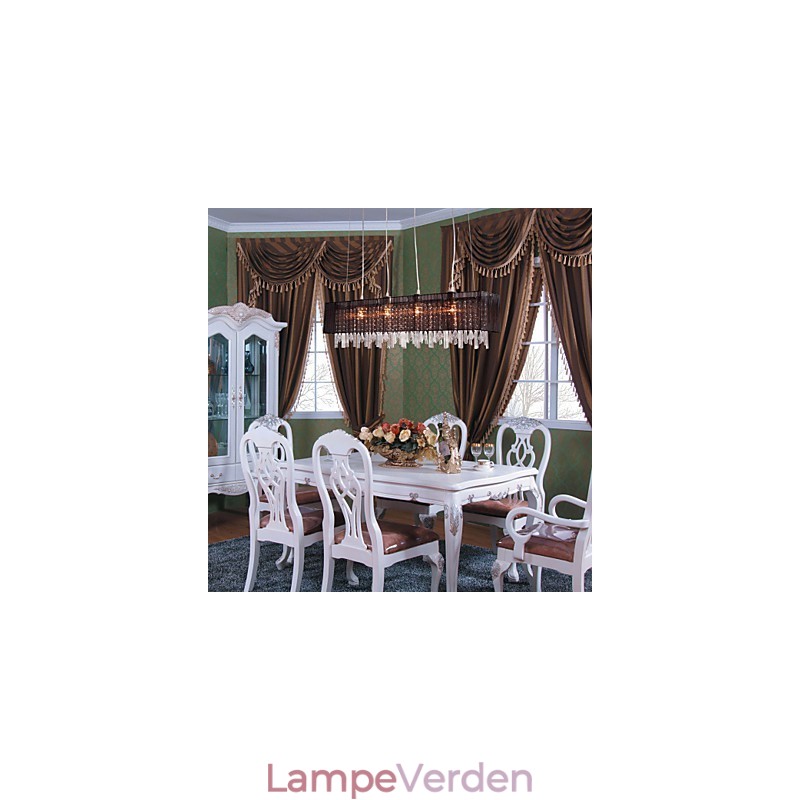 Moderne Contemporary Island Crystal Andre Metal Pendel Light