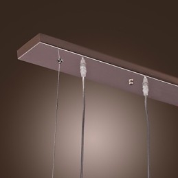 Moderne Contemporary Island Crystal Andre Metal Pendel Light