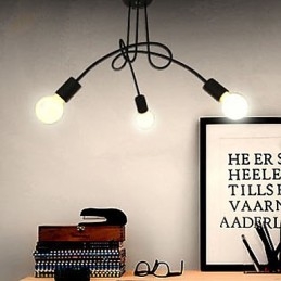 Moderne moderne maleri metal lysekrone