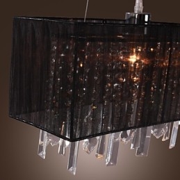 Moderne Contemporary Island Crystal Andre Metal Pendel Light