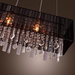 Moderne Contemporary Island Crystal Andre Metal Pendel Light