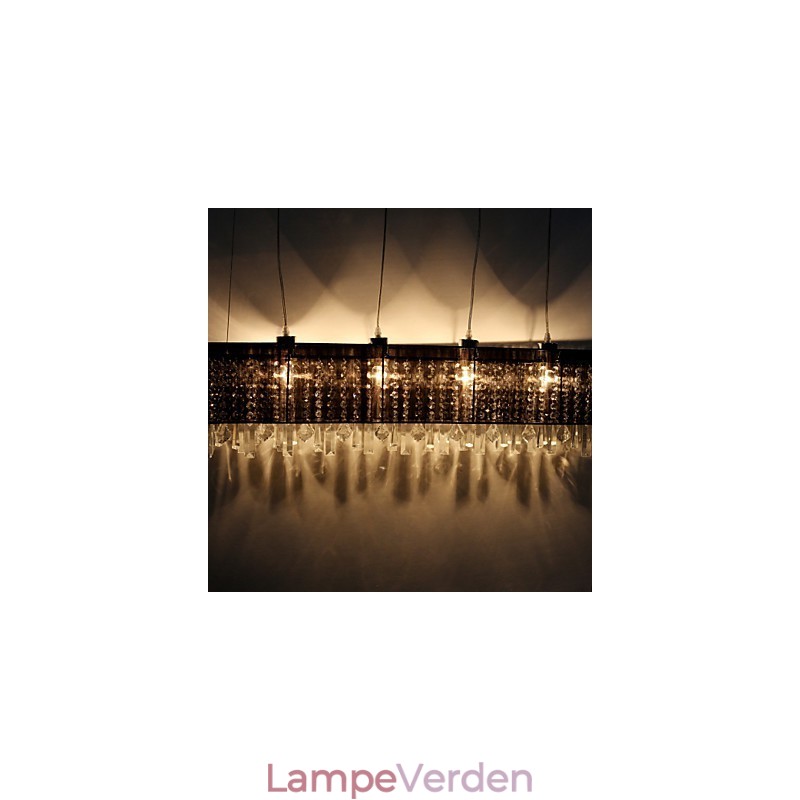 Moderne Contemporary Island Crystal Andre Metal Pendel Light