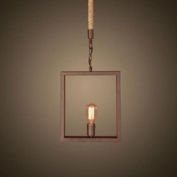 Traditionel klassisk rustik Lodge Vintage Retro Country Metal Pendel Light