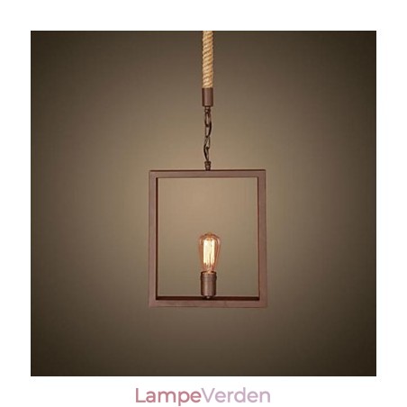 Traditionel klassisk rustik Lodge Vintage Retro Country Metal Pendel Light