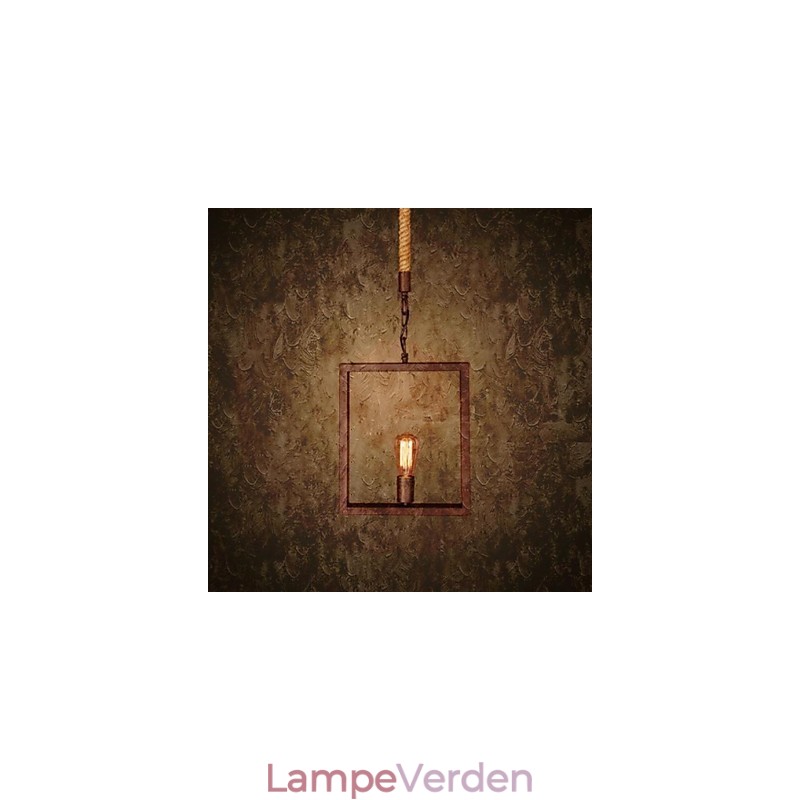 Traditionel klassisk rustik Lodge Vintage Retro Country Metal Pendel Light