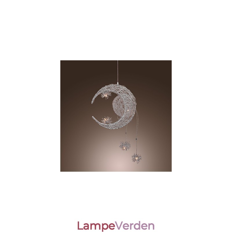 Moderne moderne globe mini stil galvaniseret metal pendel
