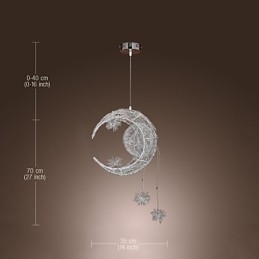 Moderne moderne globe mini stil galvaniseret metal pendel
