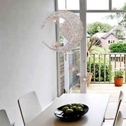 Moderne moderne globe mini stil galvaniseret metal pendel
