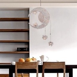 Moderne moderne globe mini stil galvaniseret metal pendel