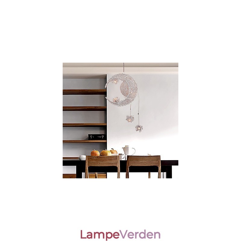 Moderne moderne globe mini stil galvaniseret metal pendel