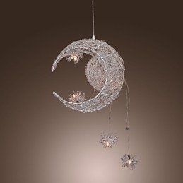 Moderne moderne globe mini stil galvaniseret metal pendel