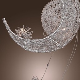 Moderne moderne globe mini stil galvaniseret metal pendel
