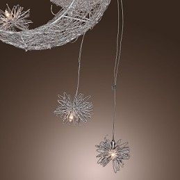 Moderne moderne globe mini stil galvaniseret metal pendel