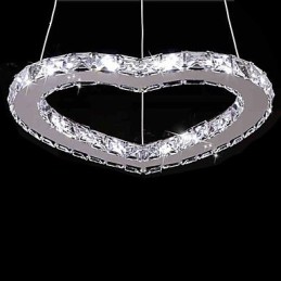 Moderne moderne krystal krom metal lysekrone