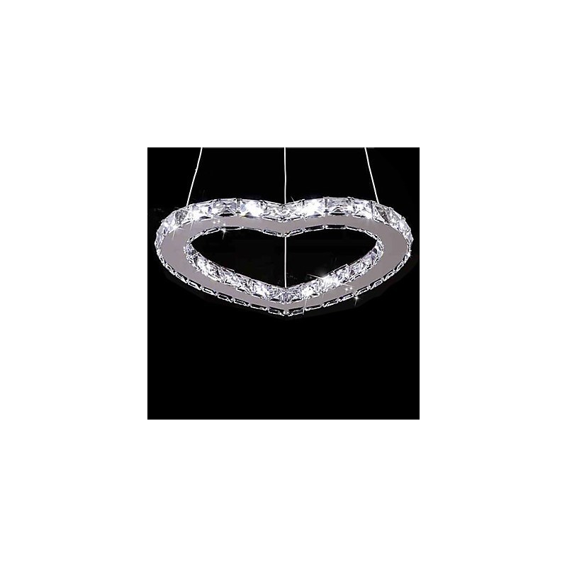 Moderne moderne krystal krom metal lysekrone