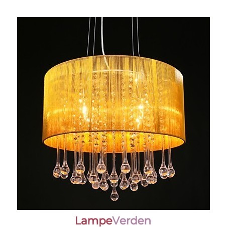 Drum Pendant Moderne 4 Lights Winding Lampeskærm Krystal Lysekrone Lysekrone Moderne Minimalistisk Design Drum Pendant Moderne 4 Lights Winding Lampeskærm Krystal Lysekrone Lysekrone Moderne Minimalistisk Design