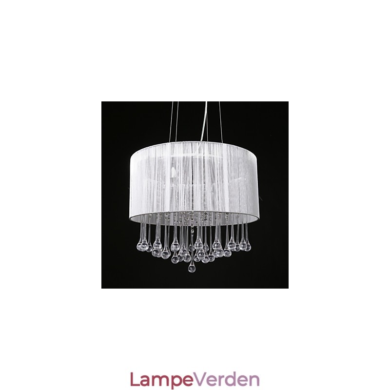 Drum Pendant Moderne 4 Lights Winding Lampeskærm Krystal Lysekrone Lysekrone Moderne Minimalistisk Design